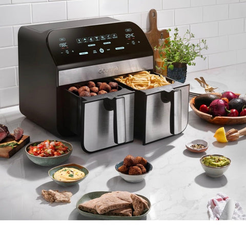 Freidora de aire digital Gourmia 7,6 L con luz y ventana