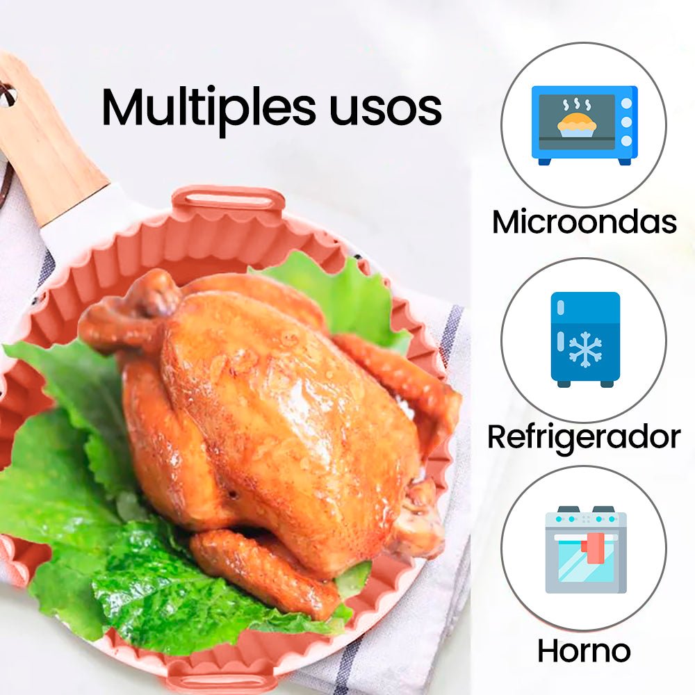 2 x 1 - Molde de silicona BPA FREE - freidora de aire, horno o microondas - AZALA GOURMET