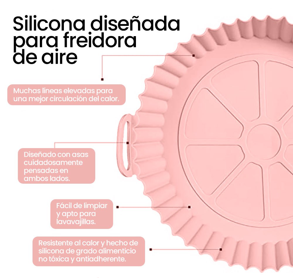 2 x 1 - Molde de silicona BPA FREE - freidora de aire, horno o microondas - AZALA GOURMET