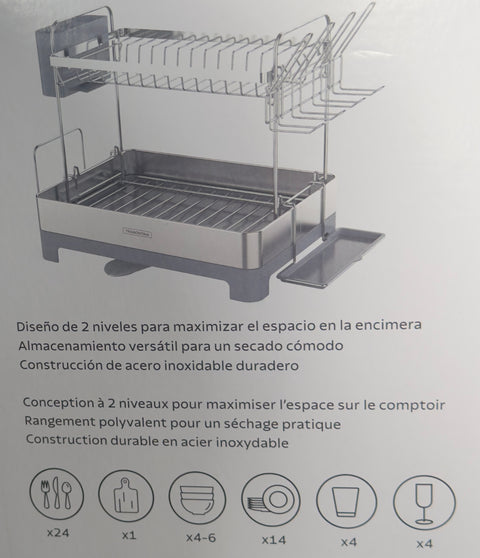 Escurre platos de 2 niveles - Tramontina
