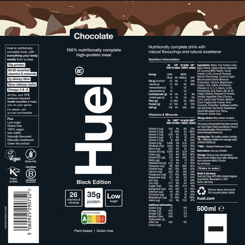 Batido de proteina con 35g  - 12x500ml - Huel