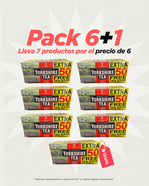 Té Negro - (6+1 Regalo) (Oferta Limitada)