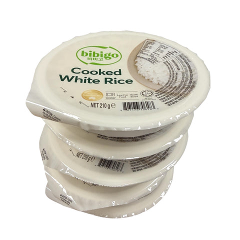 Weißer Reis für die Mikrowelle – 210 g x 12 – Bibigo