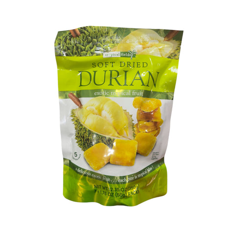 Frutas tropicales exóticas de Durian de secado suave,- 350g - Tropical Fields