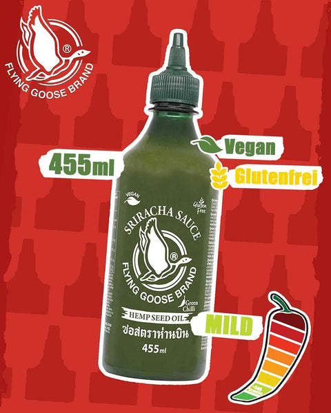 Flying Goose Sriracha con aceite de semilla de cáñamo