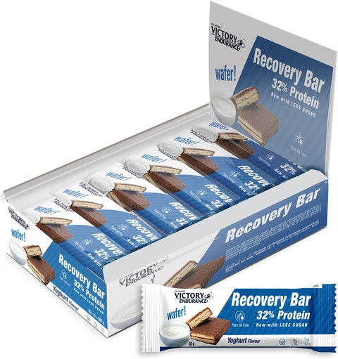Barritas de recuperación sabor yogur 32 % de proteína y cobertura de chocolate - 12 X 50 g - Victory Endurance