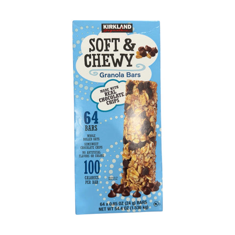 Barras de granola suaves y masticables - 1,536kg (64 unidades). - Kirkland Signature