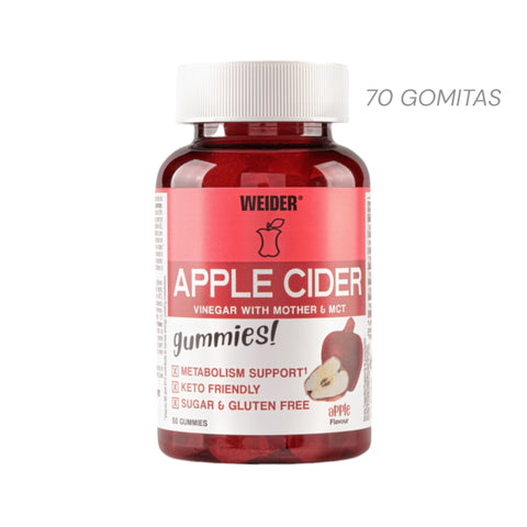Vinagre de Cidra de Manzana - 70 gomitas - Weider