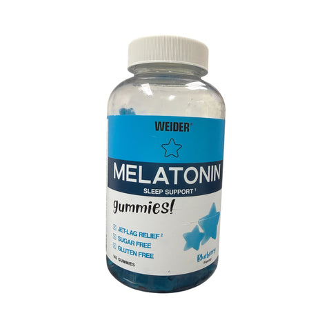 Melanina,  Gominolas con melatonina y vitamina B6- 140 gomitas - Weider