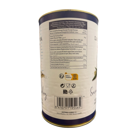 Aceitunas verdes partidas aliñadas - 4.1 kg - La explanada