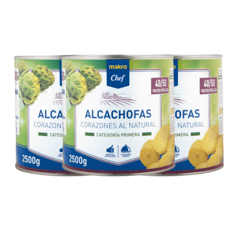 Artischockenherzen - Natur - 2,5 kg - Makro Chef