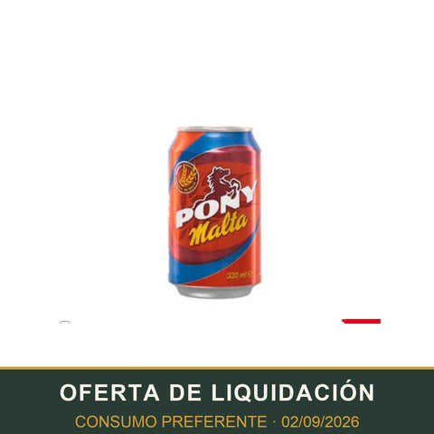 Pony Malta botella en liquidación por consumo preferente 02/09/2026 - Azala Gourmet