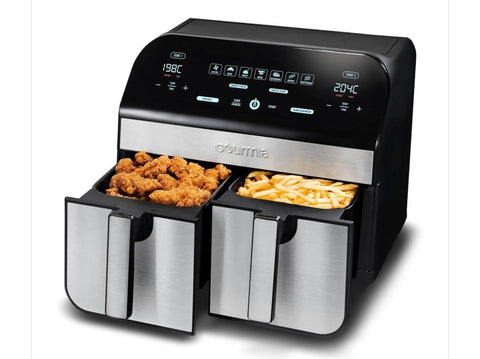 Freidora de aire digital Gourmia 7,6 L con luz y ventana