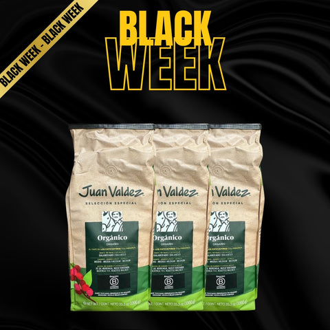 [BLACK WEEK ⚫️⚡️] Pack de 3 Café Orgánico Colombiano  - Juan Valdez Café - (3Kg)