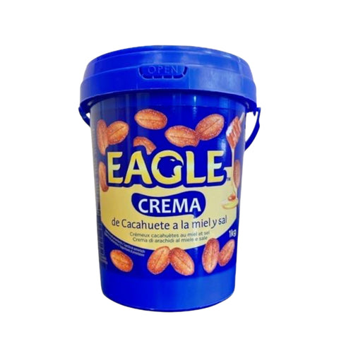 Crema de cacahuate a la miel y sal - 1 kilo - Eagle