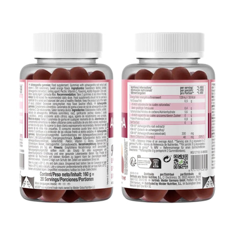 Ashwagandha - 40 gomitas - 
Weider