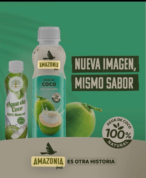 Agua de Coco 100% Natural sin Azúcares Añadidos - Pack 12 · Tesoro Natural/ Amazonia