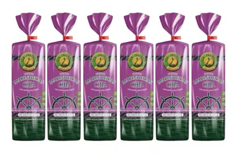 Galletas marinheiras con semillas de chía 200g x 6 - Cem Porcento