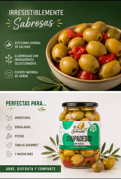 Aceitunas sin hueso - la Sabrosita - 400g