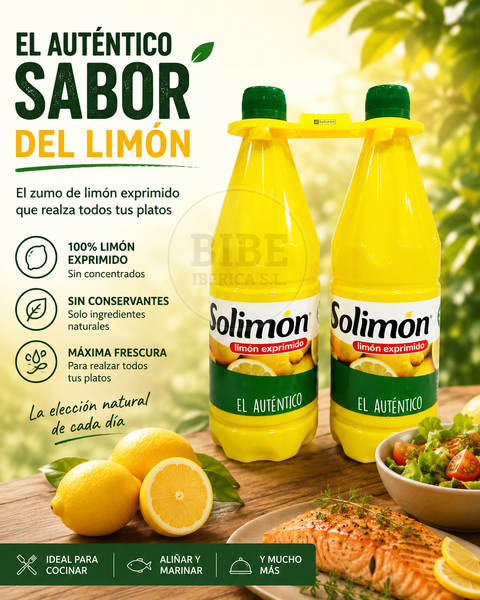Zumo de Limón Exprimido 100% Natural - Solimon