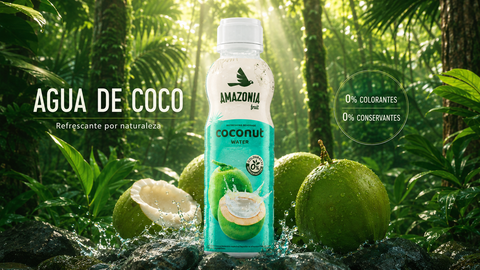 Agua de Coco 100% Natural sin Azúcares Añadidos - Pack 12 · Tesoro Natural/ Amazonia