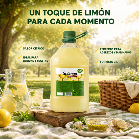 Zumo de Limón Exprimido 100% Natural - Solimon