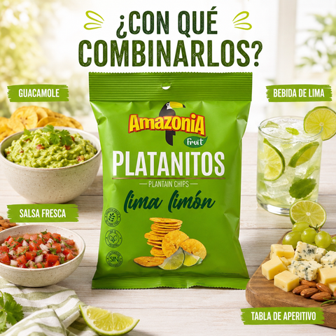 Platanitos Salados sin Gluten - Pack 15 x 75 g - Amazonia