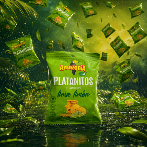 Platanitos Salados sin Gluten - Pack 15 x 75 g - Amazonia