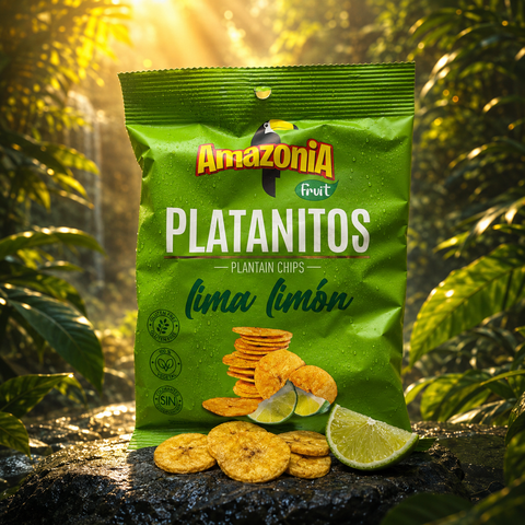 Platanitos Salados sin Gluten - Pack 15 x 75 g - Amazonia