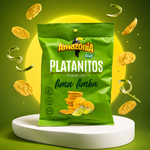 Platanitos Salados sin Gluten - Pack 15 x 75 g - Amazonia