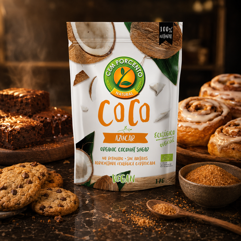 Organic Coconut Sugar - Cem Percento - 1 Kg