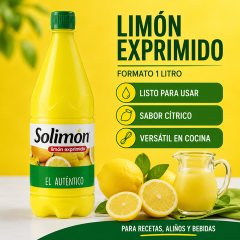 Zumo de Limón Exprimido 100% Natural - Solimon