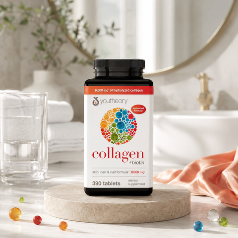Colágeno + biotina - 390 tabletas -  YouTheory