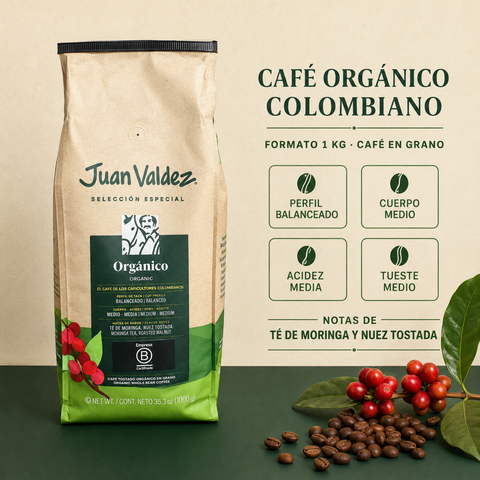 Café Orgánico Colombiano - (1Kg) - Juan Valdez Café