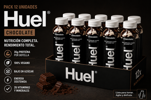 Batido de proteina con 35g  - 12x500ml - Huel