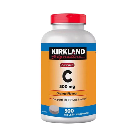 Vitamina C masticable 500 mg - 500 tabletas - Kirkland Signature