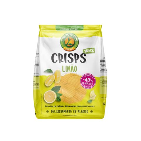 Crisps Snack Limón - 180 g - Cem Porcento