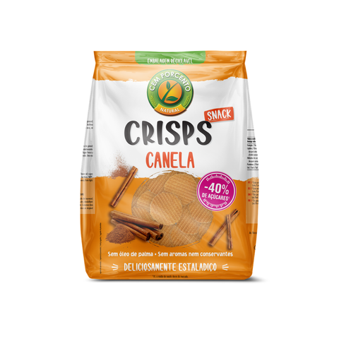 Crisps Snack Canela - 180 g - Cem Porcento
