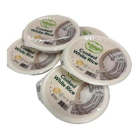 Weißer Reis für die Mikrowelle – 210 g x 12 – Bibigo