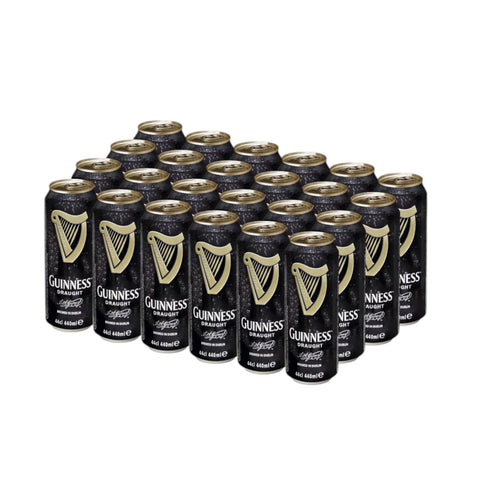 Guinness Draught Cerveza - Caja de 24 Latas x 440 ml