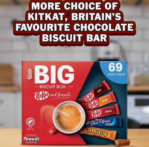Big biscuit box, Kit Kat y amigos - 69 barras - Nestle