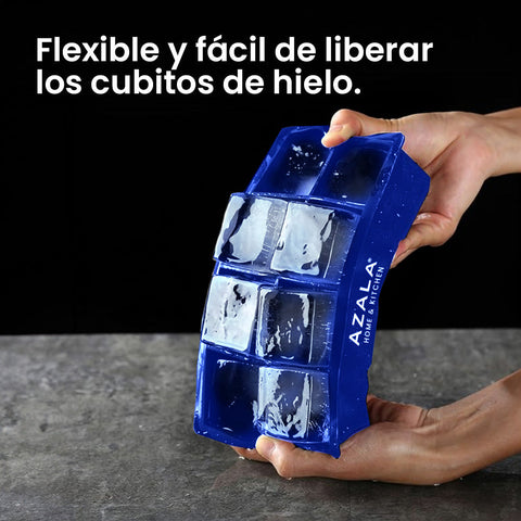 Cubitera de silicona cubos XXL – Azul