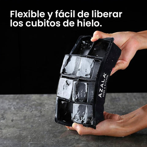 Cubitera de silicona cubos XXL – Negro