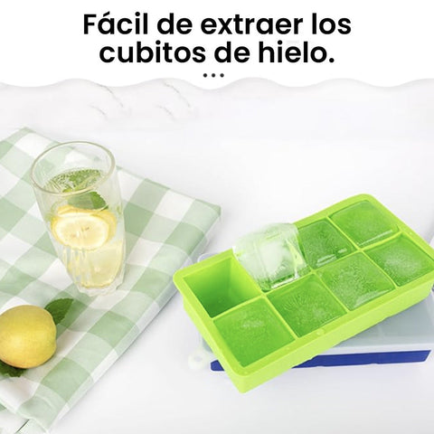 Cubitera de silicona cubos XXL – Verde