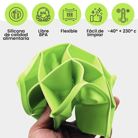 Cubitera de silicona cubos XXL – Verde