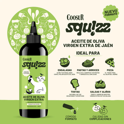 Squizz Aceite de Oliva Virgen Extra - 620ml - Coosur