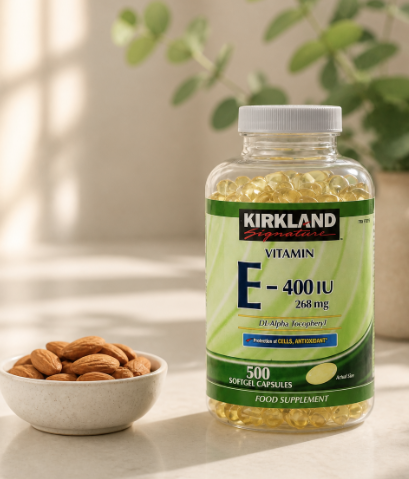 Vitamina E - E-400 IU de dl- alfa tocoferol - 268 mg - 500 tabletas