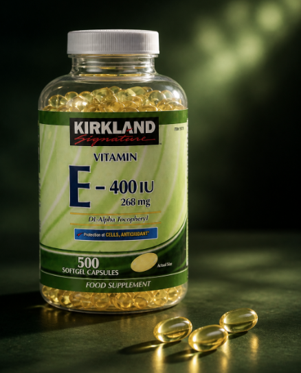 Vitamina E - E-400 IU de dl- alfa tocoferol - 268 mg - 500 tabletas