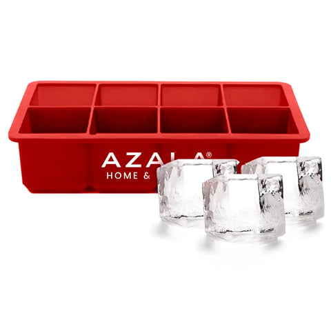 Cubitera de silicona cubos XXL – Rojo