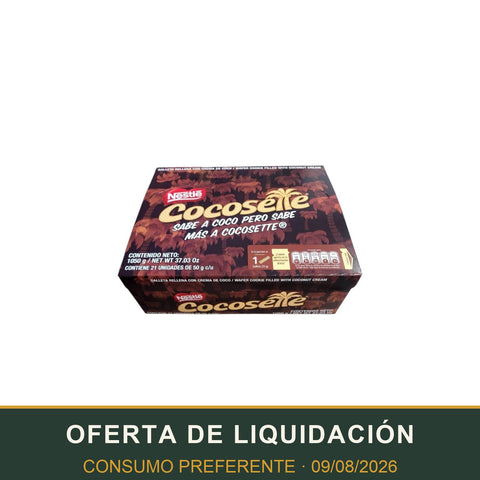 Cocosette Nestlé en liquidación por consumo preferente 09/08/2026 - Azala Gourmet